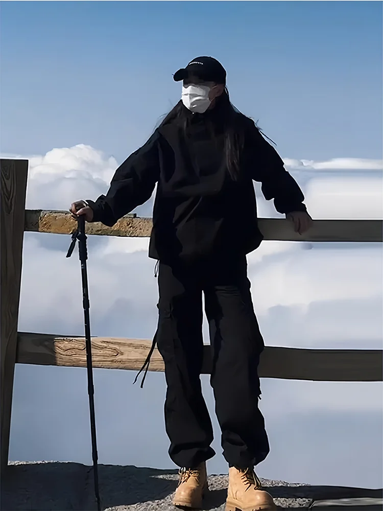 

Мужские прямые походные брюки, непромокаемые уличные повседневные брюки, весенне-осенние брюки Bla Warrior Fce Jaet, одинаковые брюки