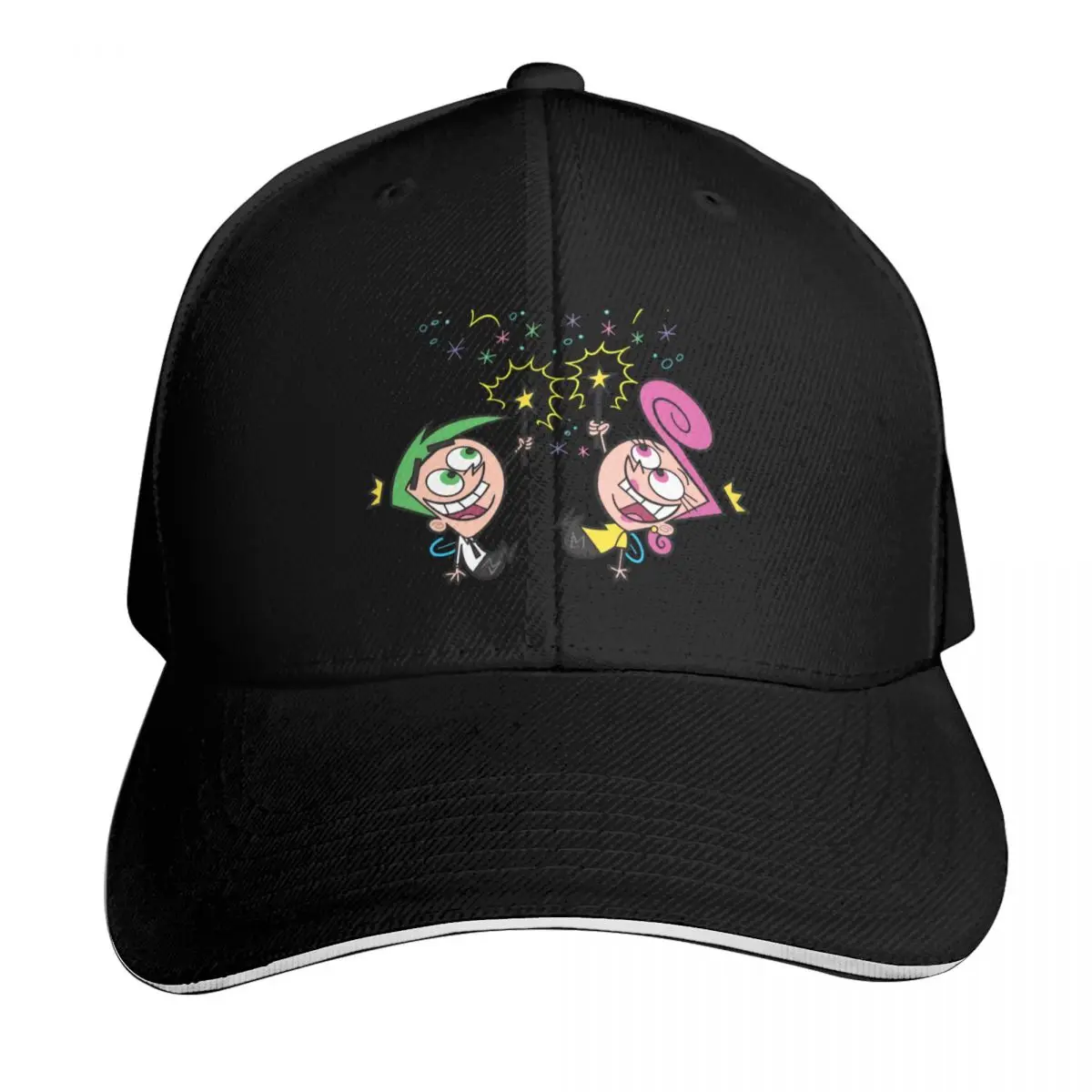 

Fairly Odd Parents | Cosmo and Wanda Baseball Cap hats on offer Beach Bag foam party Hat Brand Man cap Golf Women Men's