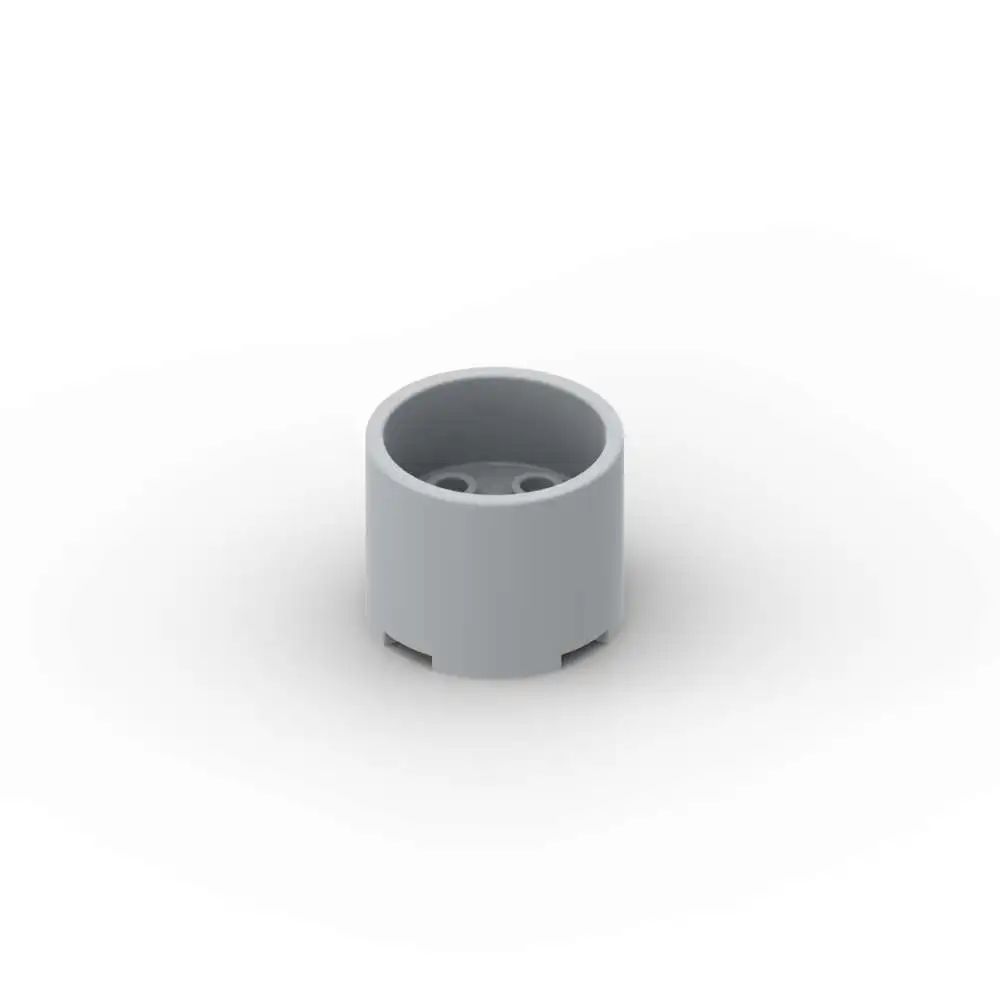 MOC 10PCS 73111 Recessed Center Axle Holes Brick Round 3x3x2 Stacking Building Block Diverting Toy Adults Boys Holiday Gifts