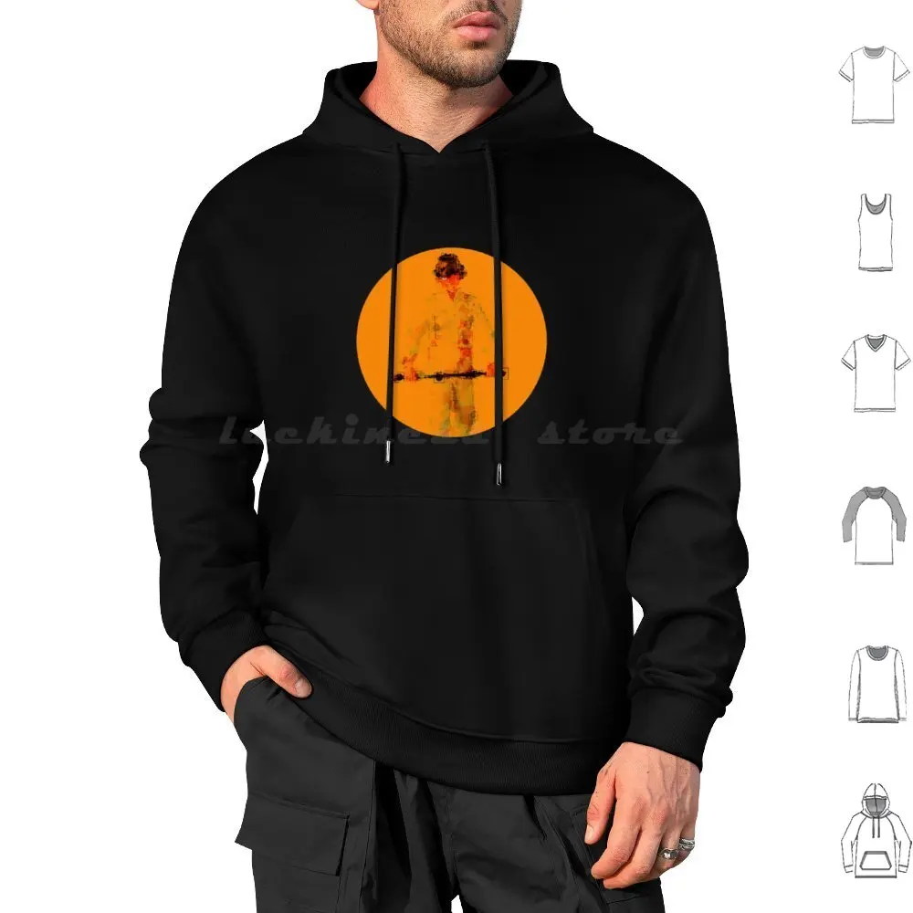 Droogie Sudaderas con capucha Manga larga Alex Delarge Clockwork Naranja Kubrick A Clockwork Naranja Stanley Kubrick Naranja Retro
