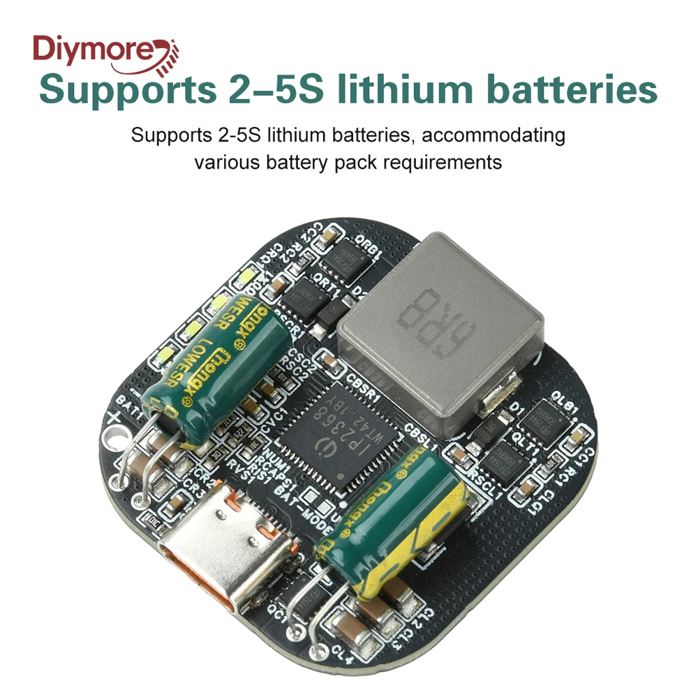 PD 100W Boost/buck Fast Charging Module Type C Interface IP2368 2-5S Bidirectional High-power Charging Discharging Module