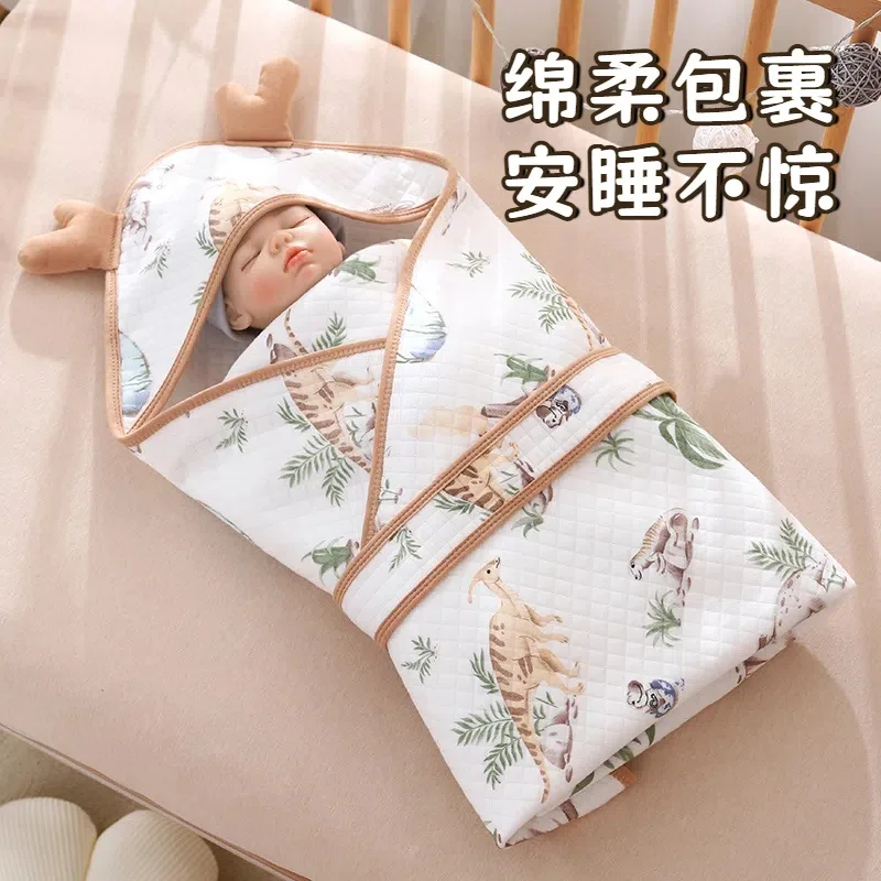 

INS Newborn Baby Wrap Blanket, Pure Cotton, Suitable for All Seasons, for Maternity Ward, Thin and Thick Options Available