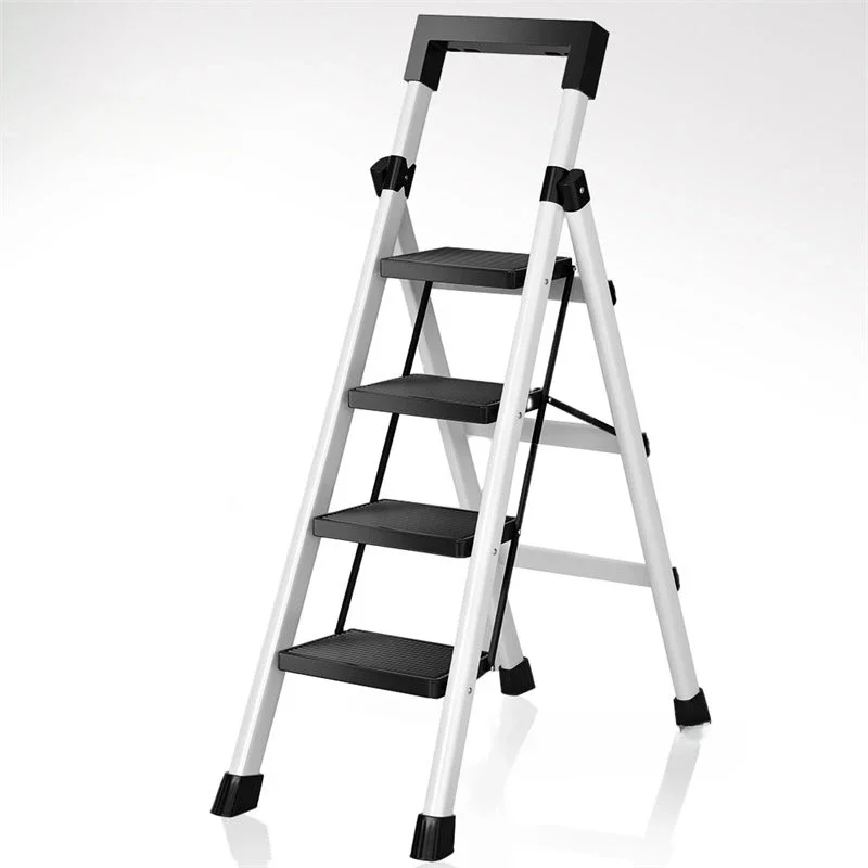 

Household Carbon Steel Folding Ladder Home Furniture Herringbone Ladder Indoor Multifunctional Simple Portable Three-step Ladder