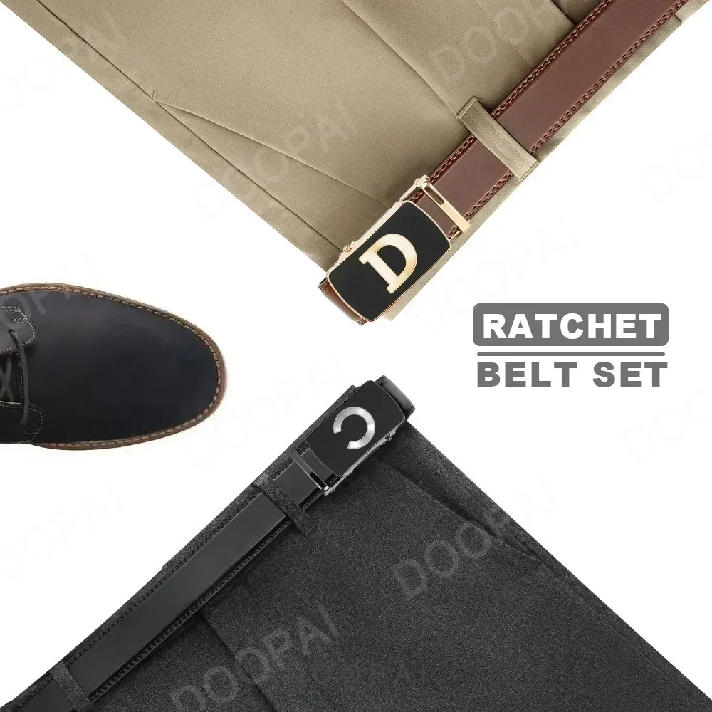 Men\'s Leather Belt Automatic High Quality Cowhide Belt Women Genuine Luxury Leather Belt for Men Male Strap Letter Business Male