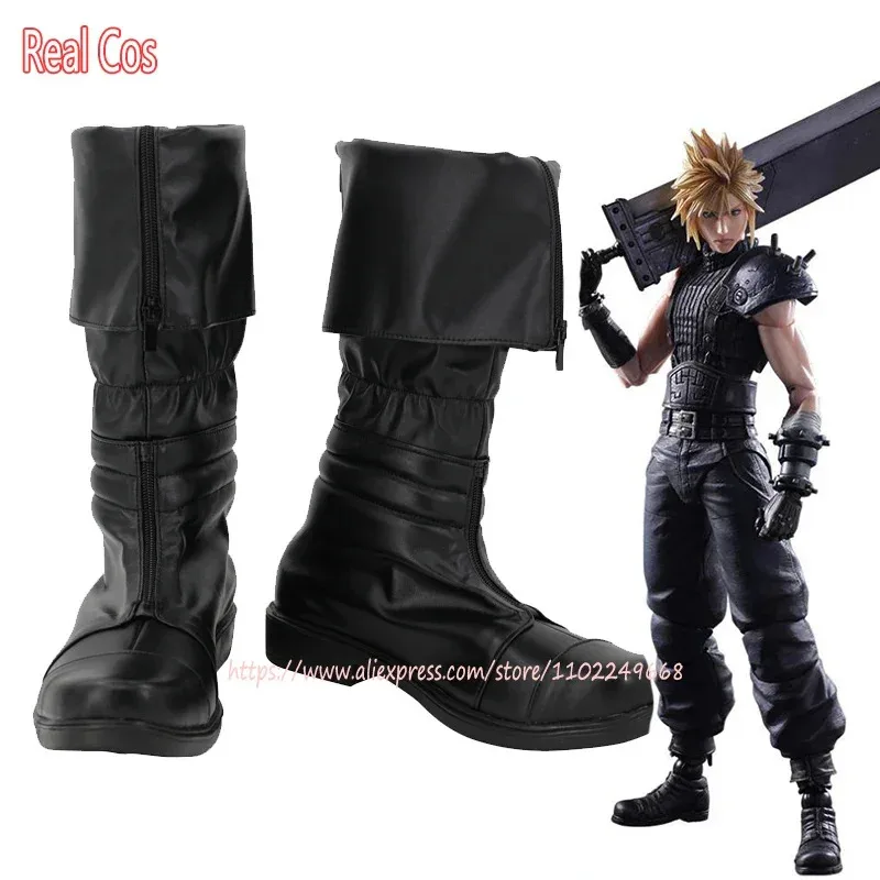 

RealCos Final Fantasy Remake Cloud Strife Cosplay Shoes Halloween Party Custom Made