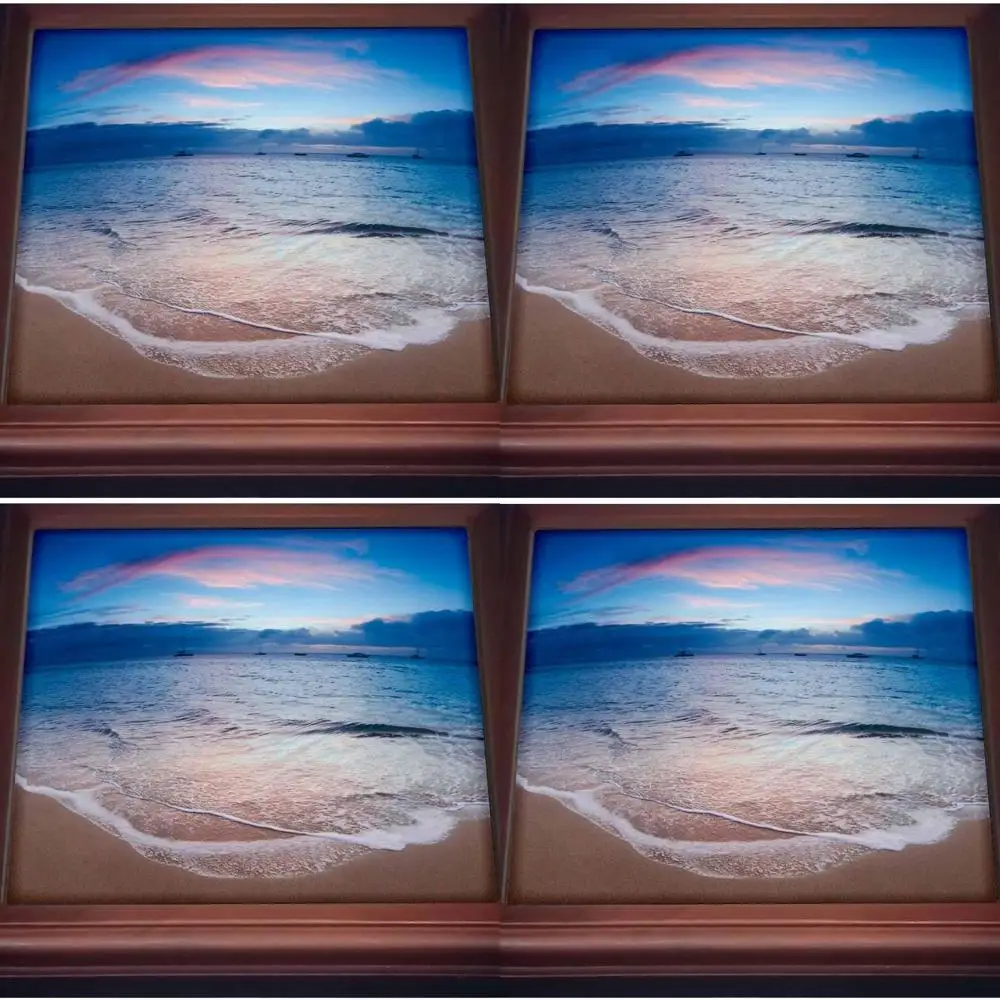 

Подставка из коричневой керамической плитки 8x8 — закат в пляже Kaanapali, Гавайи