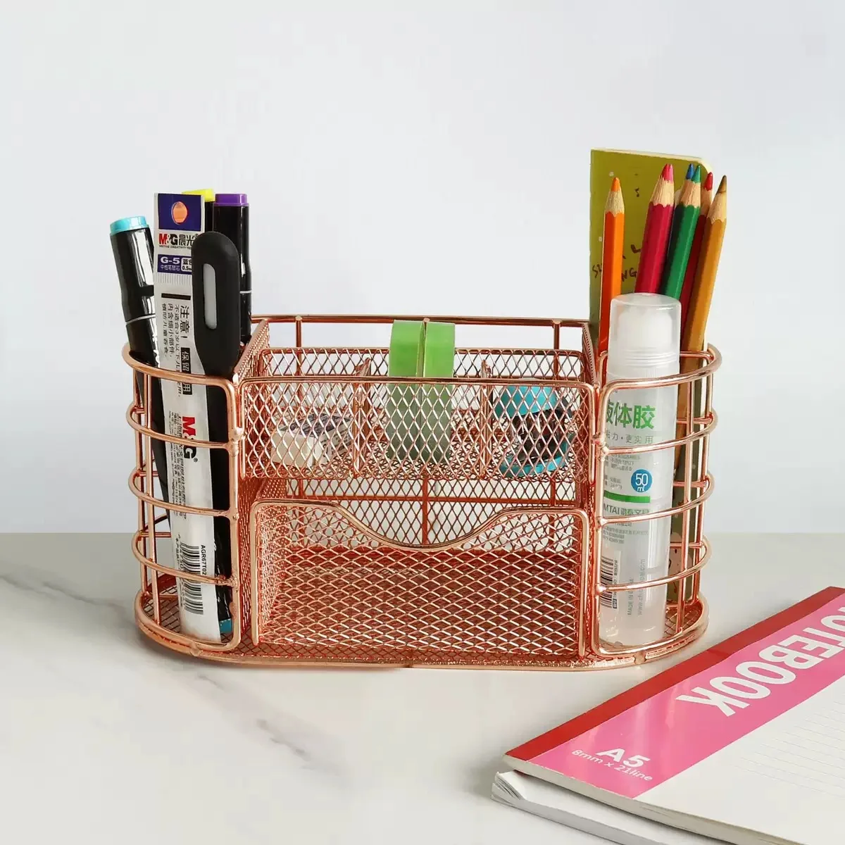 

Скандинавский настольный металлический перегородка в стиле ящика, офисные принадлежности, канцелярские принадлежности для данных, косметика, многофункциональная стойка для файлов, нержавеющая сталь 304, s