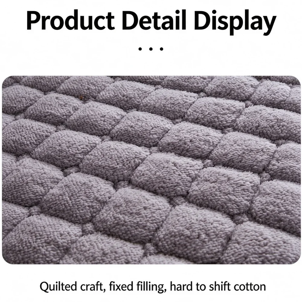 Thickened Warm Milk Fleece Autumn Winter Bed Pad Warmth Fluffy Cozy Queen Bed Sheet Anti-slip Antistatic King Mattress Toppers