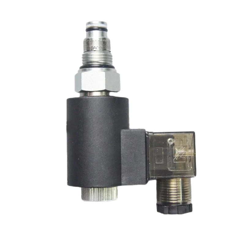 Threaded cartridge valve CSV08 normally closed high flow DHF08-220S two position two way hydraulic solenoid valve
