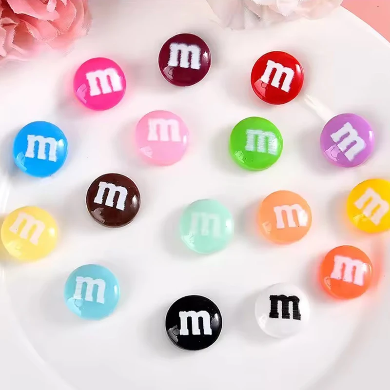 20 قطعة حلوى الراتنج الشوكولاته الخرز م الفاصوليا كابوشون مسطح زين التماثيل حلية صنع المجوهرات اكسسوارات الشعر