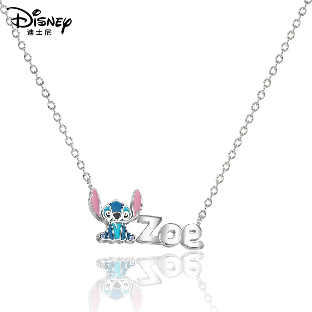 Lilo & Stitch Disney Anime Necklaces Pendant for Girls Anime Jewelry Accessor Zoe Sweater Chains Fashion Necklace Birthday Gifts