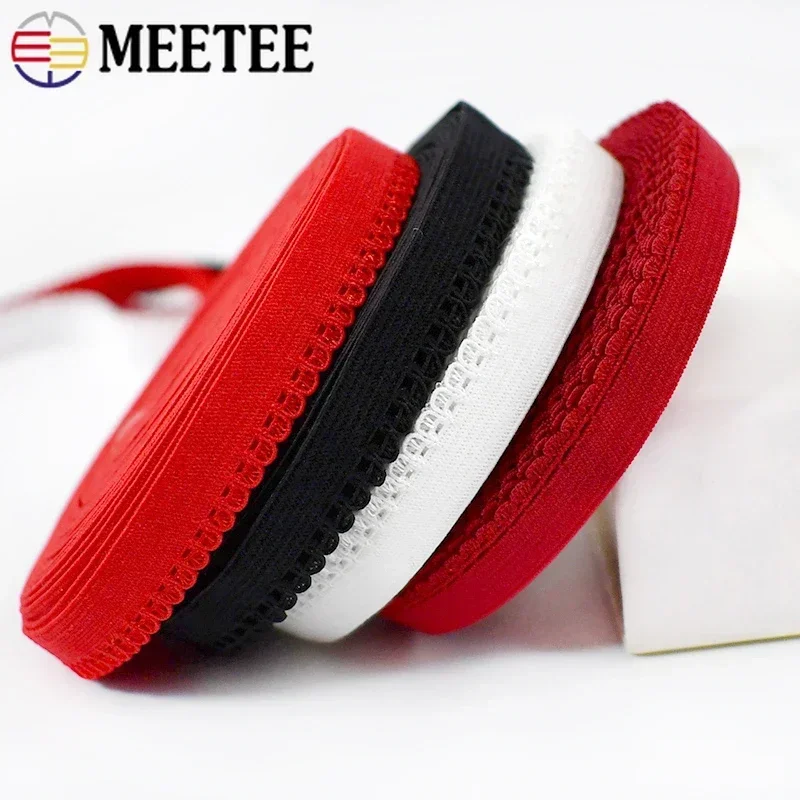 

5/10/20M 10mm Meetee Sewing Elastic Rubber Underwear Strap Rubbers Band Lingeries Hair Elastics Straps Tape Clothes Accessories