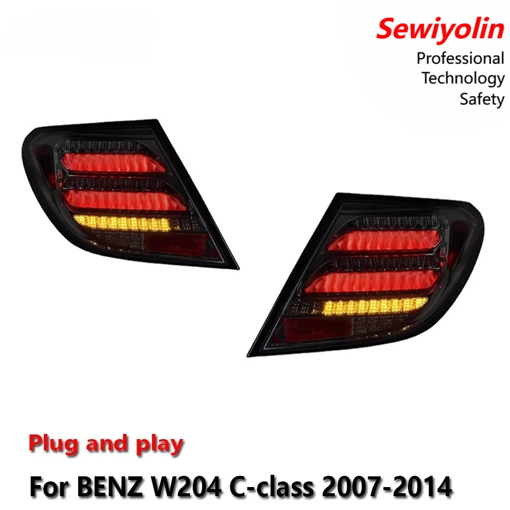 

Car LED Tail Light Assemblies For Benz W204 2007-2014 Auto Fog DRL Brake Turn Signal Lamp Plug And Play