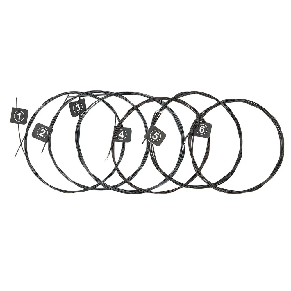 Orphee Classical Guitar Strings NX Series Black Silver Plated Wire Nylon 6String Long Service Life and Rich Tone