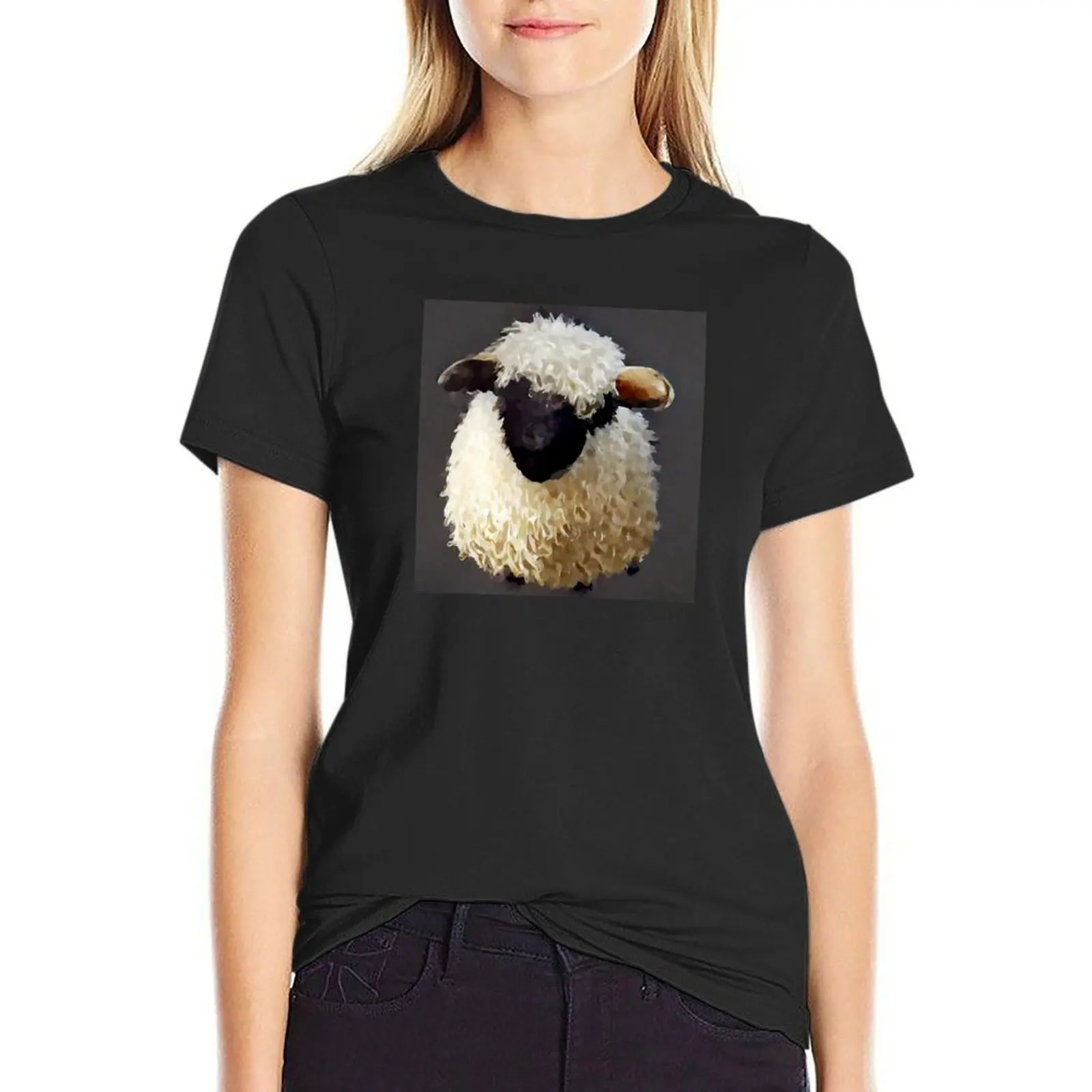 

Valais Blacknose Sheep 3 T-shirt anime clothes shirts graphic tees graphics western t shirts for Women