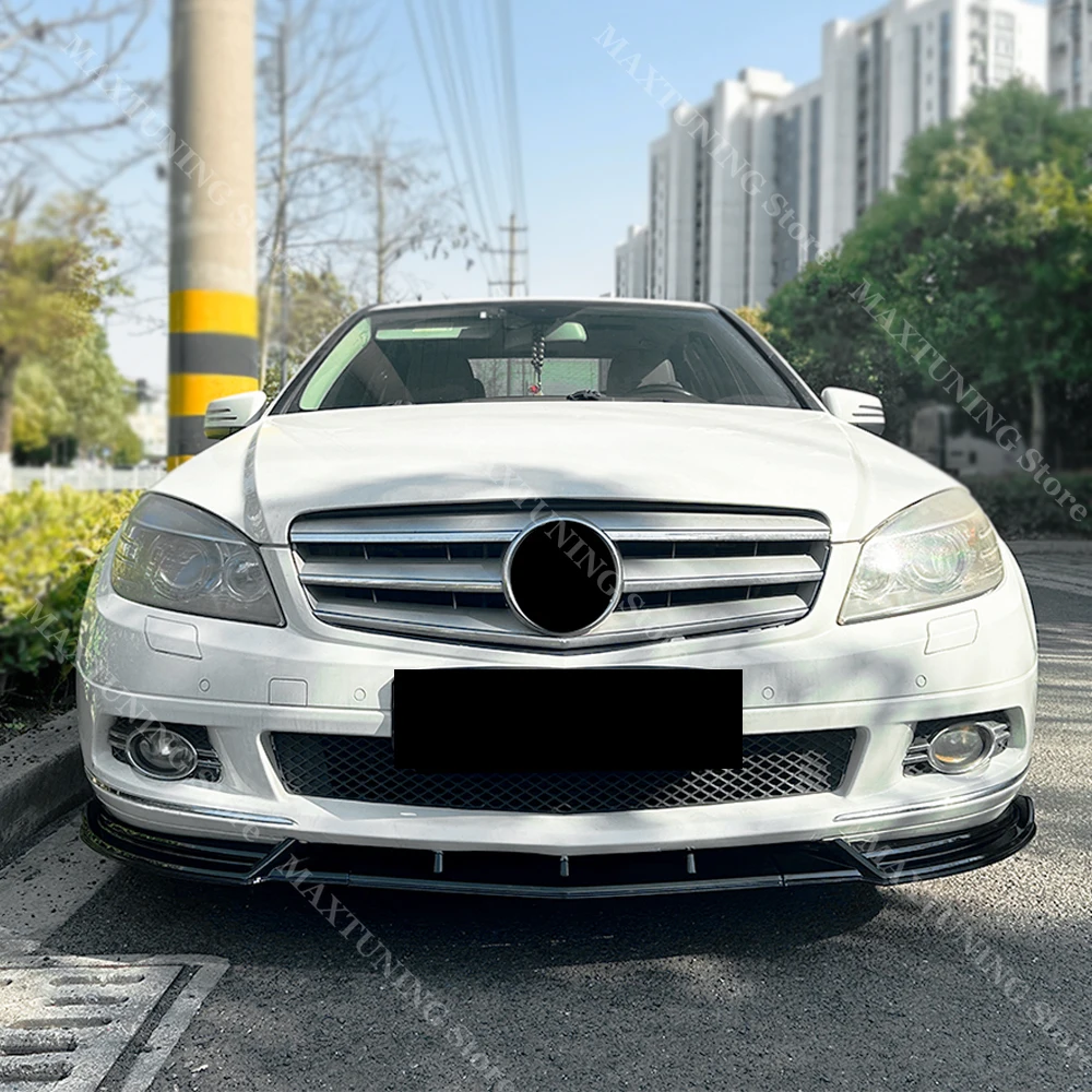 

Front Bumper Diffuser Deflectors Lip For W204 Mercedes Benz Class C C180 C250 C350 2007-2011 Splitter Spoiler Tuning Styling
