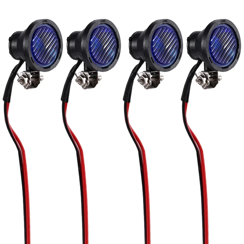 Penawaran Terbaik Lampu LED Lampu Sorot untuk TRX-4 TRX6 Axial SCX10 SCX24 1/10 1/24 RC Mobil Truk Dekorasi Bagian 4LED