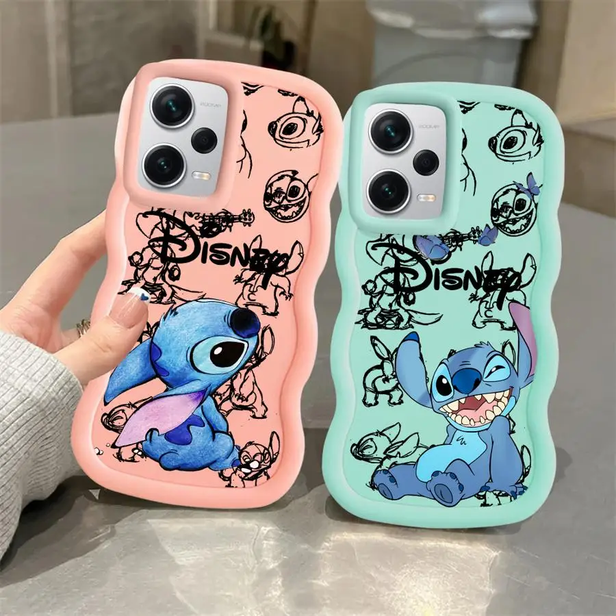 Disney Cute Stitch Custodia per Xiaomi Redmi 10C 9C 10A A3 A5 12C 8 A1 A2 Plus 13C 14C Custodia morbida per telefono