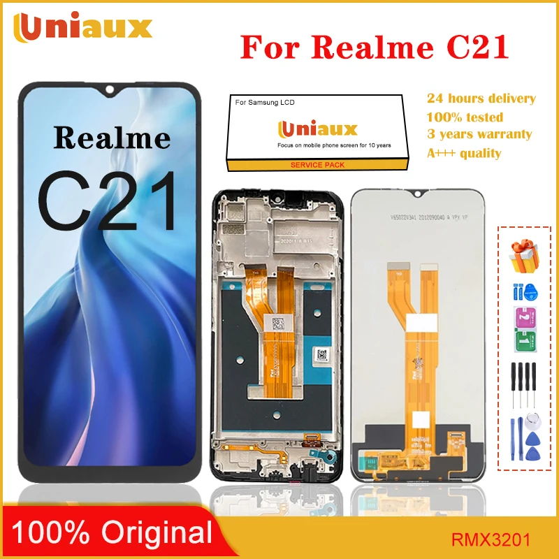 

Для Realme C21 мобильного телефона ЖК-экран в сборе Замена сенсорной ЖК-панели
