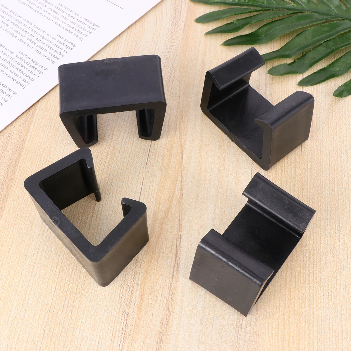 

4pcs Sofa Fasteners Furniture Clips Rattan Chair Accessory for Living Bedroom Office Black Couch Wicker Fix Hardware