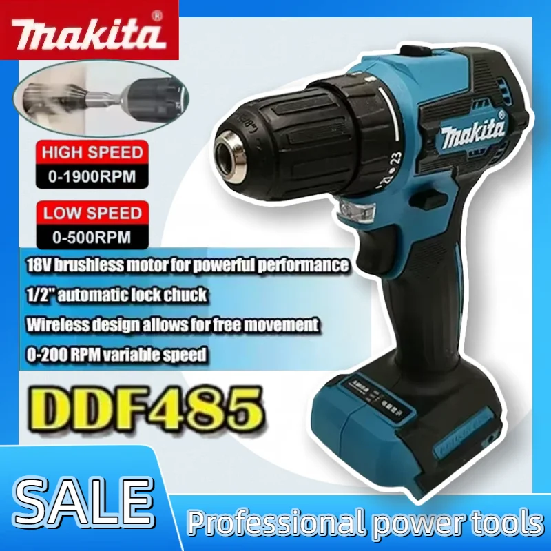 

Makita DDF485 10MM LXT Compact Cordless Power Tool Multi-function Screwdriver Impact Brushless Drive Rechargeable Drill