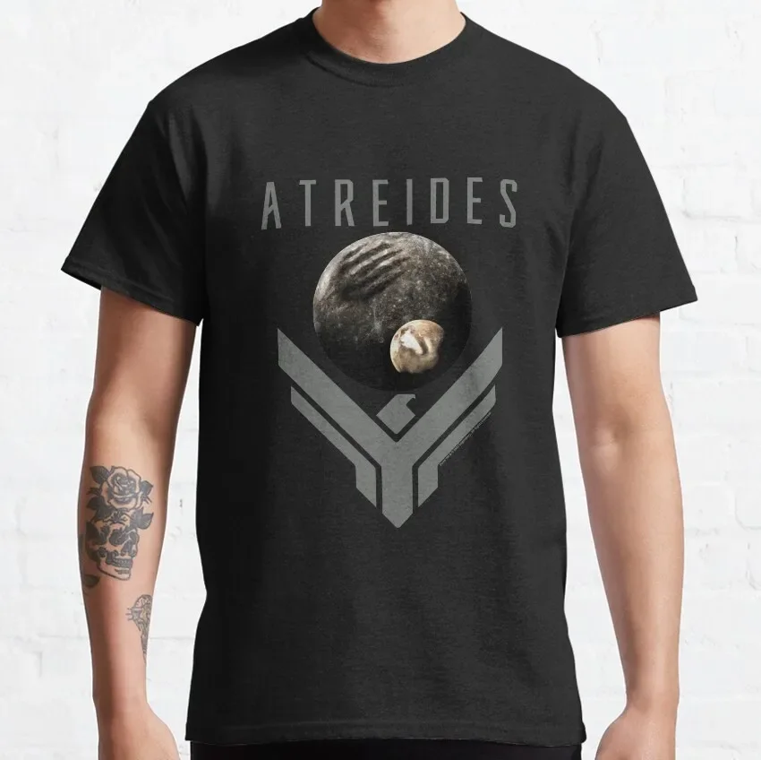 Men's clothing Crew Neck 100% Cotton T Shirts Short Sleeve Tees 6XL Clothing Amazing Dune Paul Atreides Tarot Card And Insignia