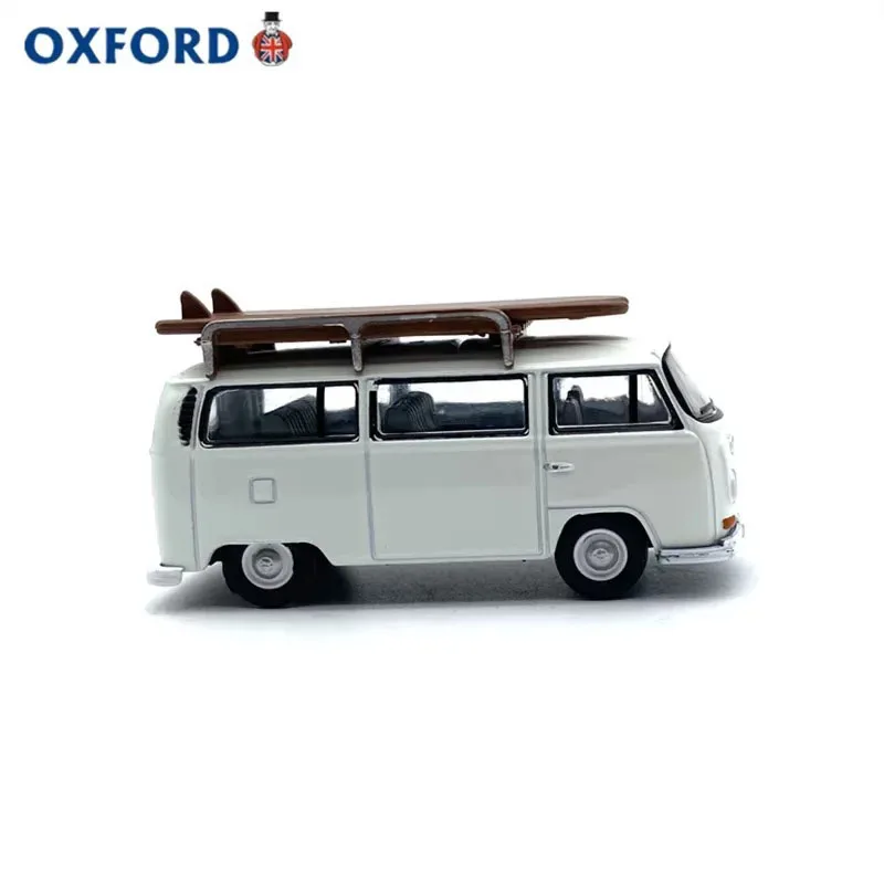 OXFORD Diecast 1/76 Scale Retro T1/T2 Samba Tourist Surfing Bus Alloy Car Model Ornament Souvenir Display Collection Hobby Gift