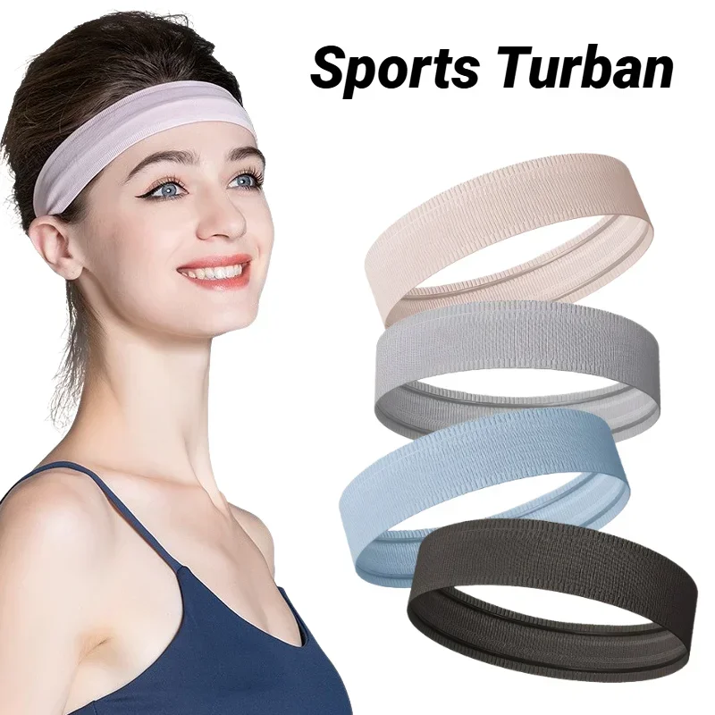 Sports Seamless Elastic Headband With Sweat Absorption And Anti Slip Moisture Fitness Yoga Cycling Sweatband For Sweat Stopping