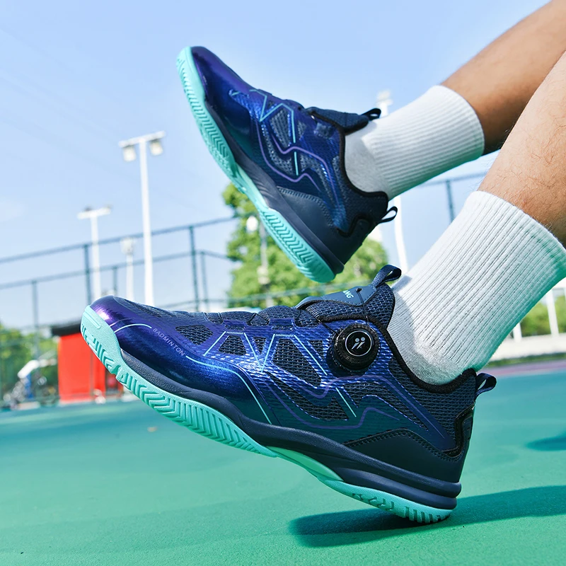 Original Brand Comfortable Breath Badminton Gym Shoe Professional Table Tennis Shoe Designer Quick Lacing Indoor Court Shoe