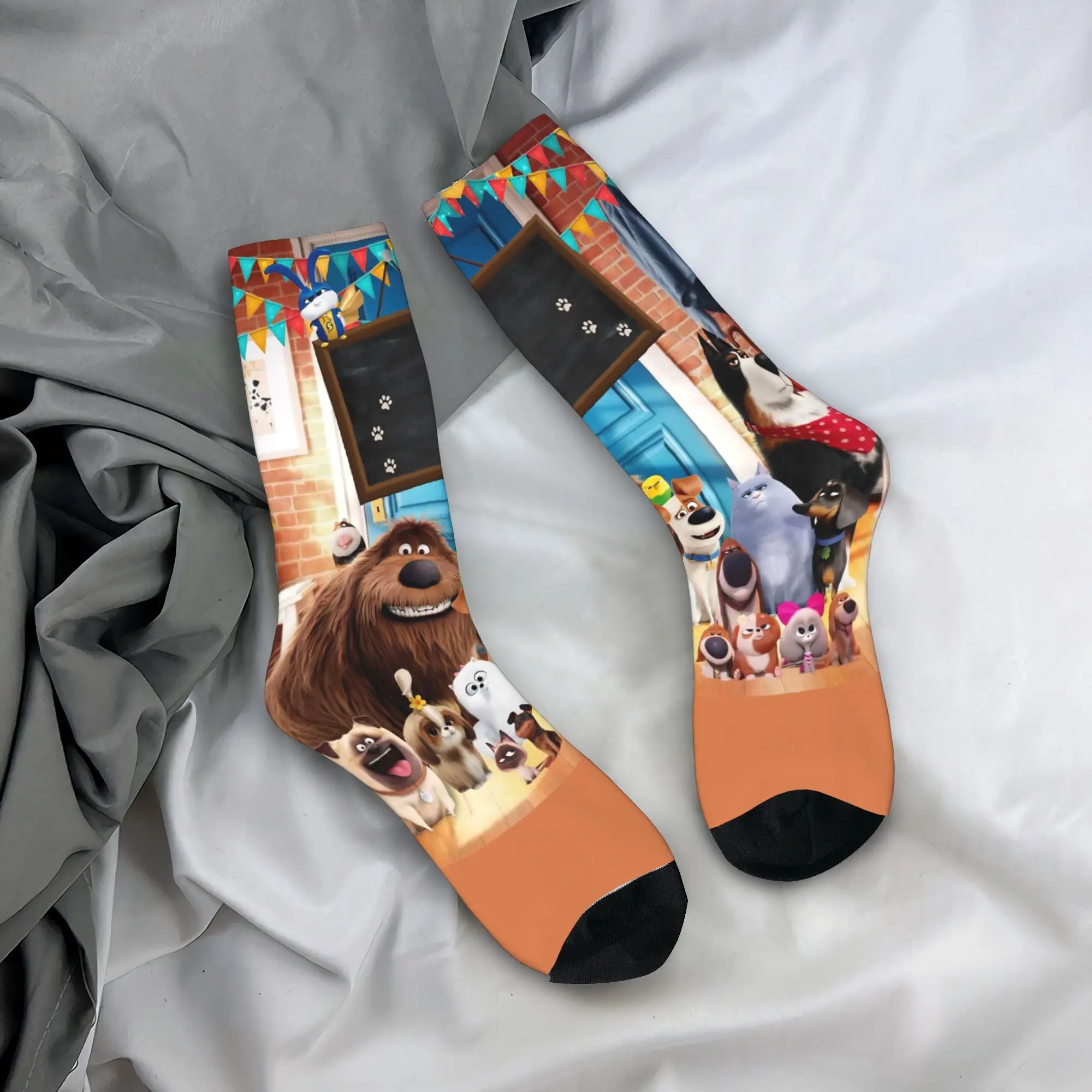 

Women Men Socks The Secret Life of Pets (2) Stockings Anti Sweat Warm Soft Socks Autumn Fashion Custom Cycling Socks