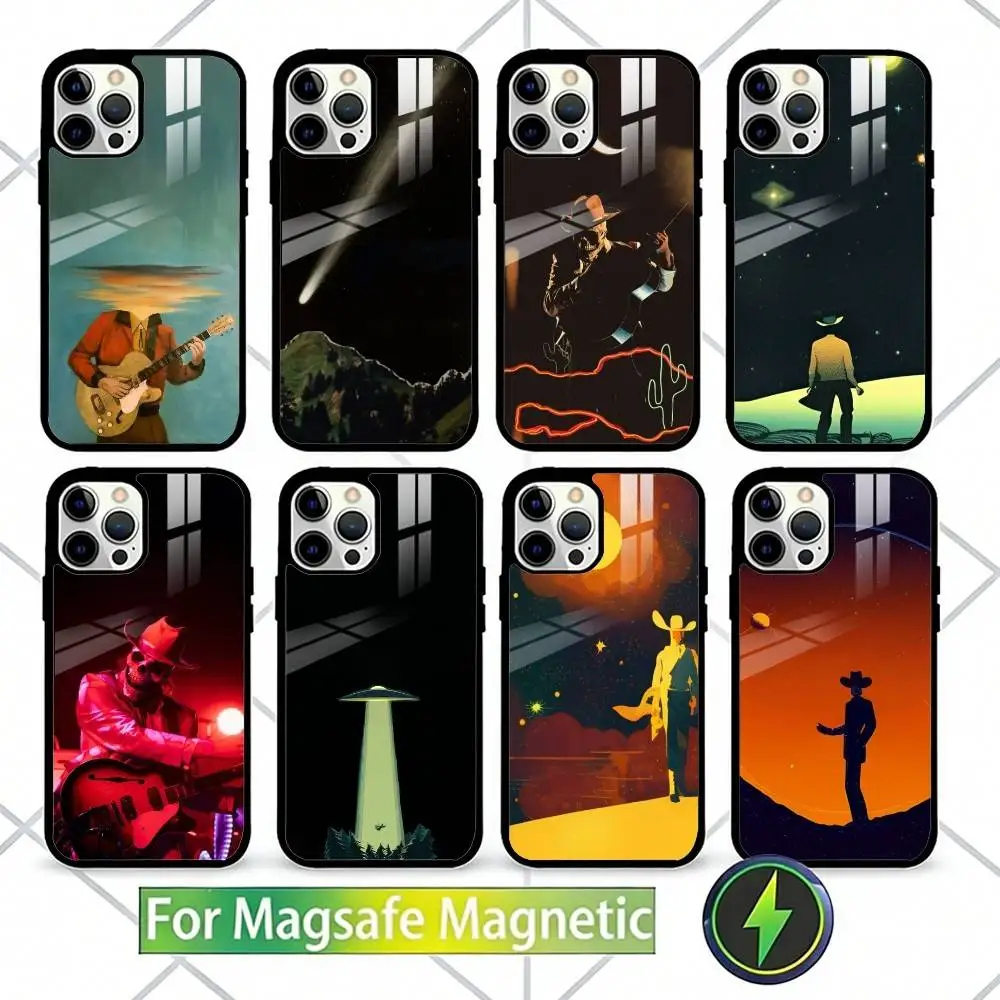 

L-Lord Huron Long Lost Phone Case For iPhone17,16,15,14,13 Plus,Pro Max Magnetic For Magsafe Wireless Charging