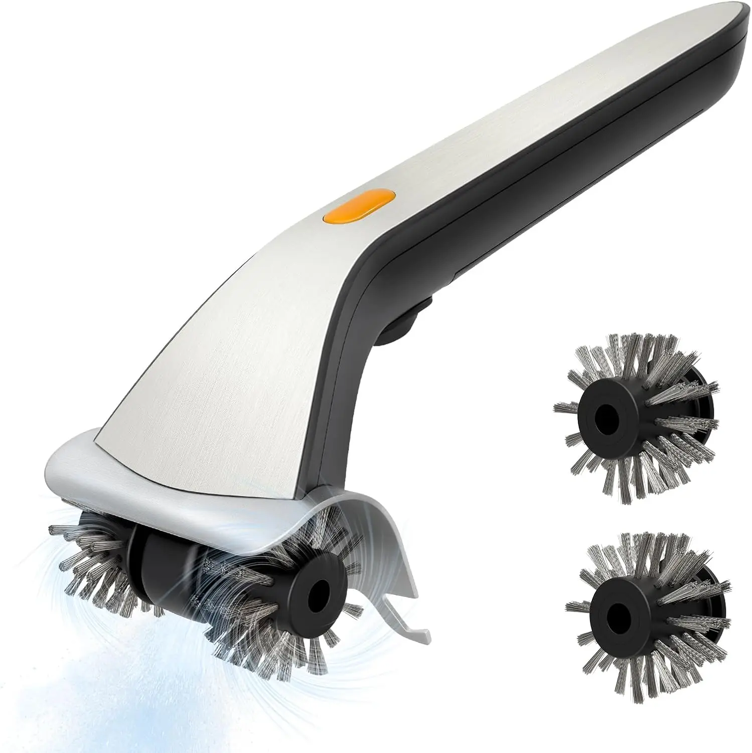 

Electric Grill Brush Cleaner, Motorized Rotating BBQ Brush with Water Tank, Ergonomic Handle & One-Touch Switch for