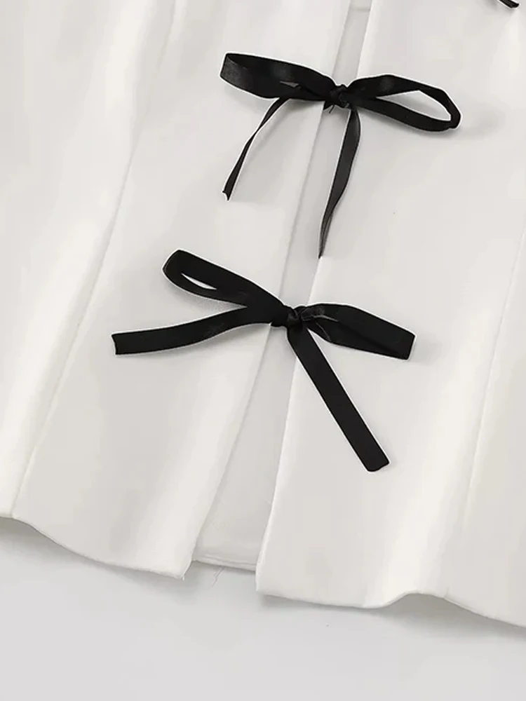 Tops bustier sem alças com arcos para mulheres, pescoço reto, zíper lateral, camis femininos, moda