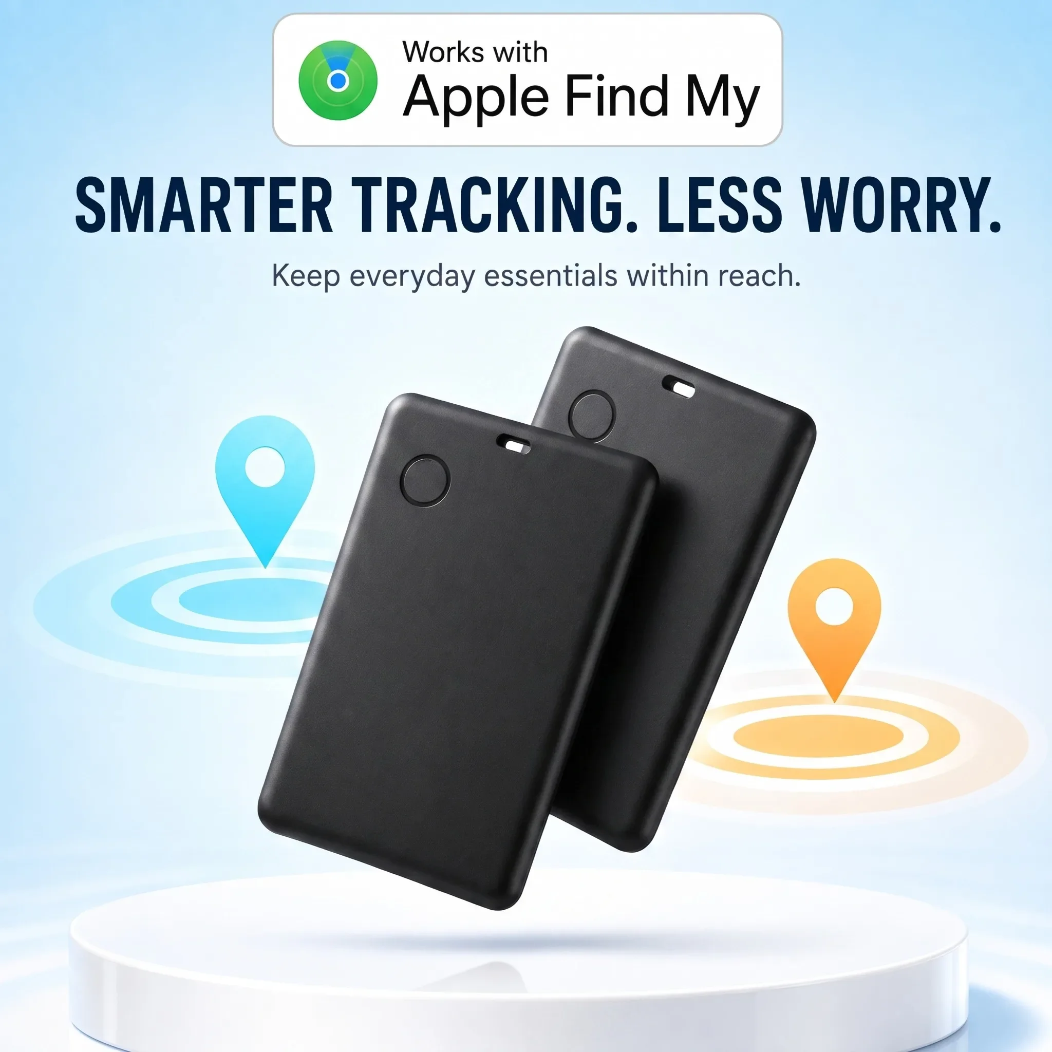 Wallet Tracker Card, Apple Find My GPS Locator, Ultra Thin Smart Tag Anti-Lost Bluetooth Finder for iPhone and Luggage