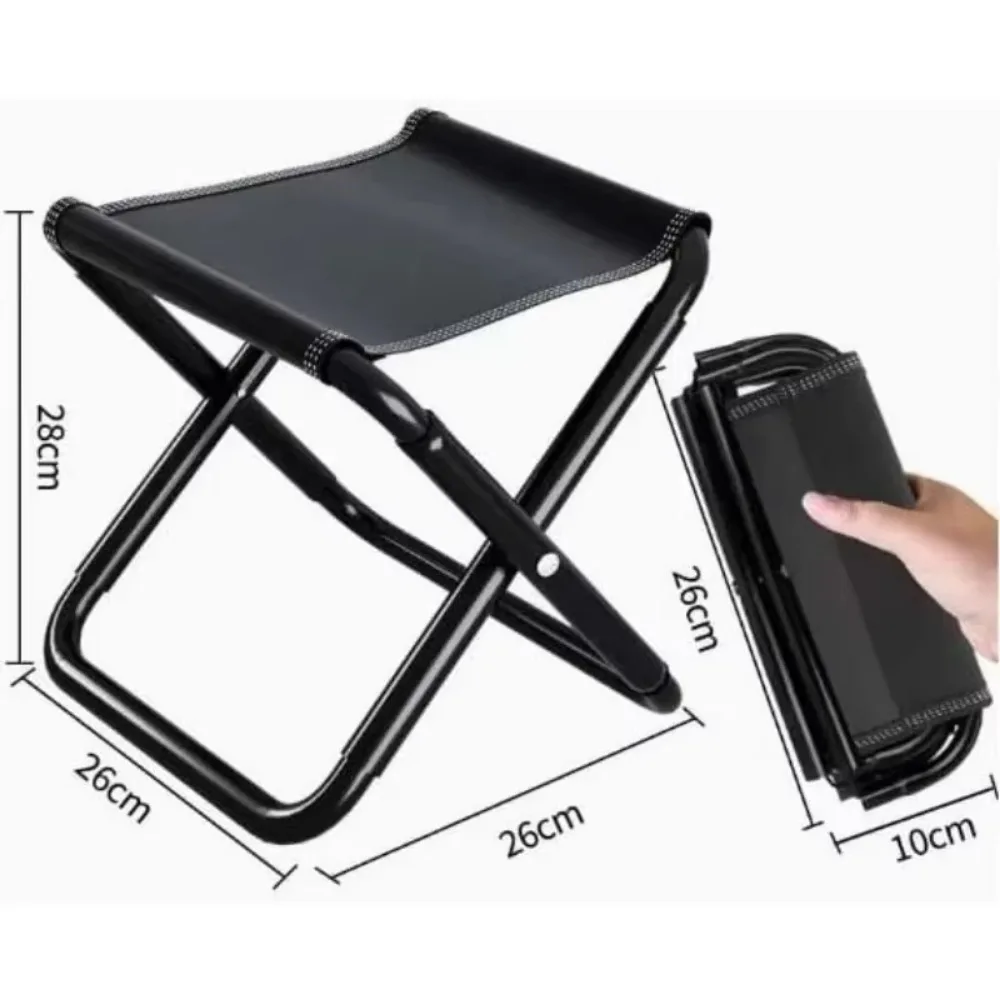Portable Folding Chair Bench Fishing Stool Travel Camping Horse Stool Stools Train Subway Queuing Portable Stools Outdoor Tool