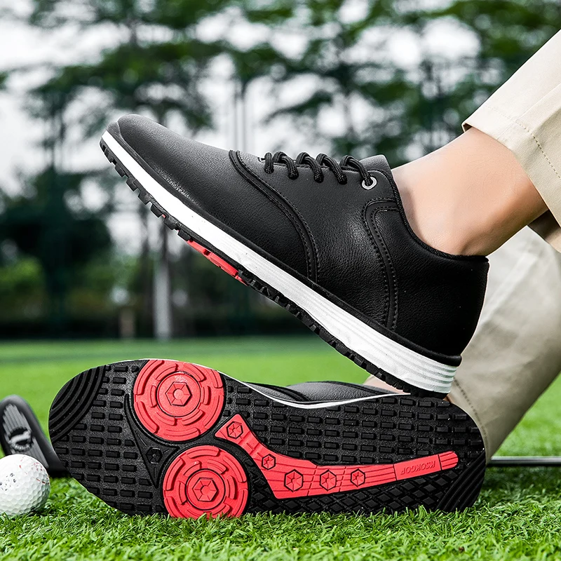 2024 Marke profession elle Herren Golfs chuhe Größe 39-47 schwarz-weiß dingless Golf Sneakers Herren Gras rutsch feste Wanderschuhe