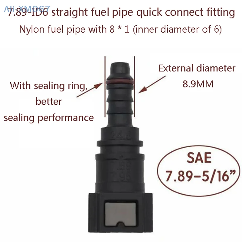 Auto Quick Release Fuel Line Coupler Hose Connector Disconnect Connectors