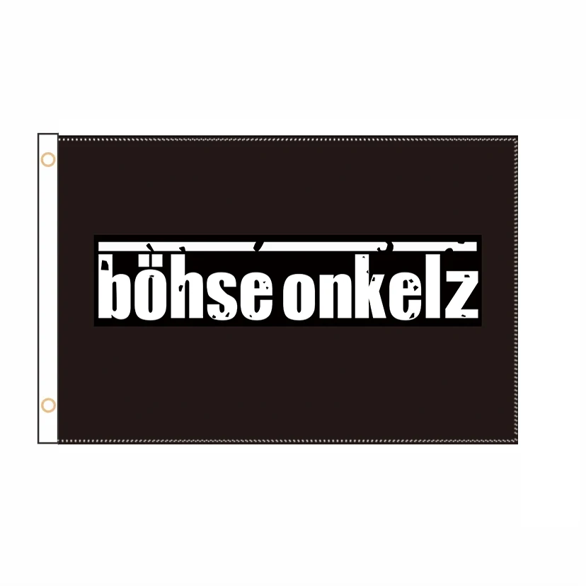 Свободный дизайн, флаг Onkelz Rock, прочный наружный баннер, немецкий музыкальный полиэстер, подвесное украшение, 2 фута * 3 фута 3 фута * 5 футов, QZ-305