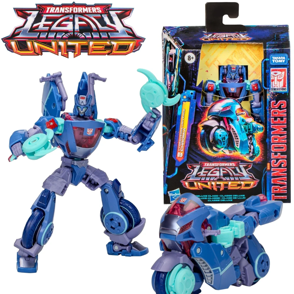 Transformers Legacy United Deluxe Cyberverse Universe Chromia Action Figure Model Toy Collection Hobby Gift