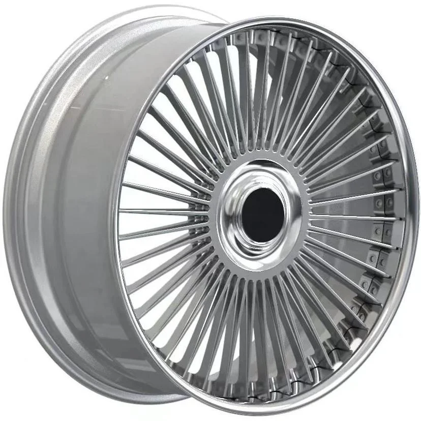 Custom premium silver 16/19/21/22/26 inch 5x108 5x114.3 5x120 2 piece staggered forged wheel rim for Maserati Paramera Audi