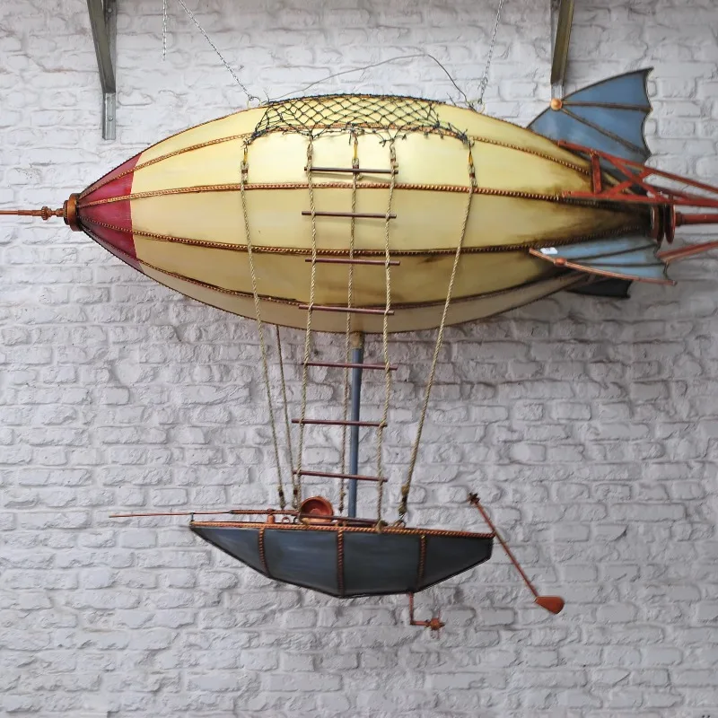 

Metal airship model for large aerial pendant metal crafts wall decoration
