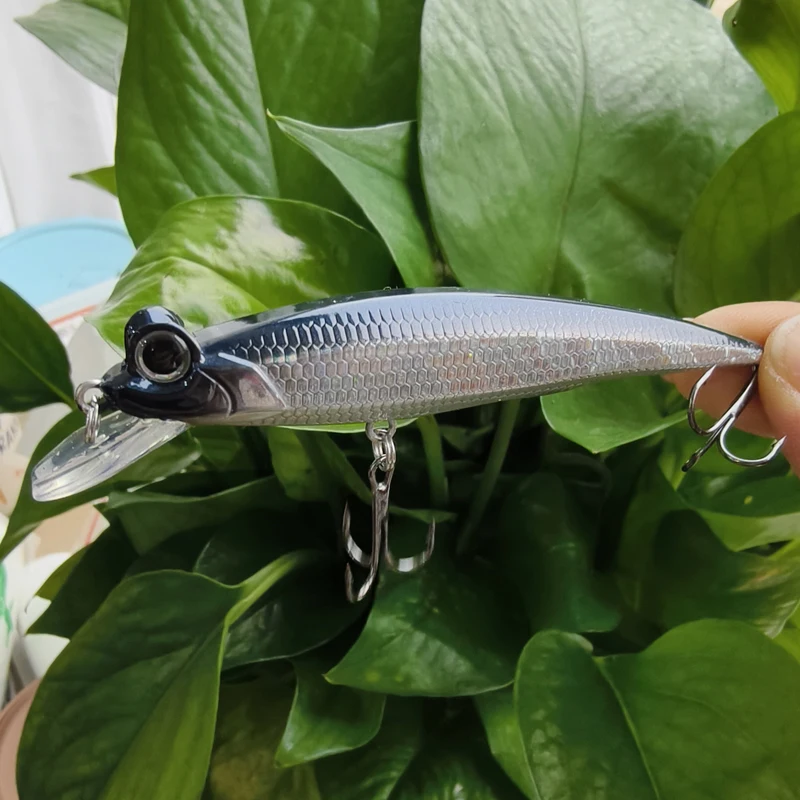 Sinking Minnow Fishing Lure 90mm 10g Sound Rattles Long-cast Artificial Bait Bass Culter Bass Fishing Tackle