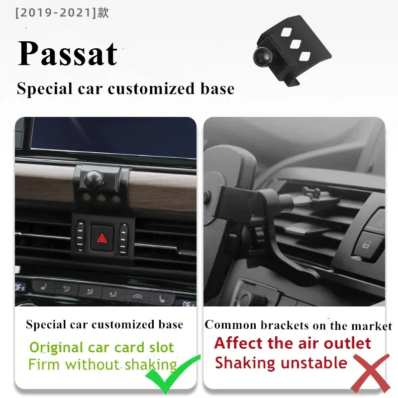 

2019-2022 For VW Passat Mobile Phone Holder Wireless Charger Car Mount Navigation Bracket GPS Support
