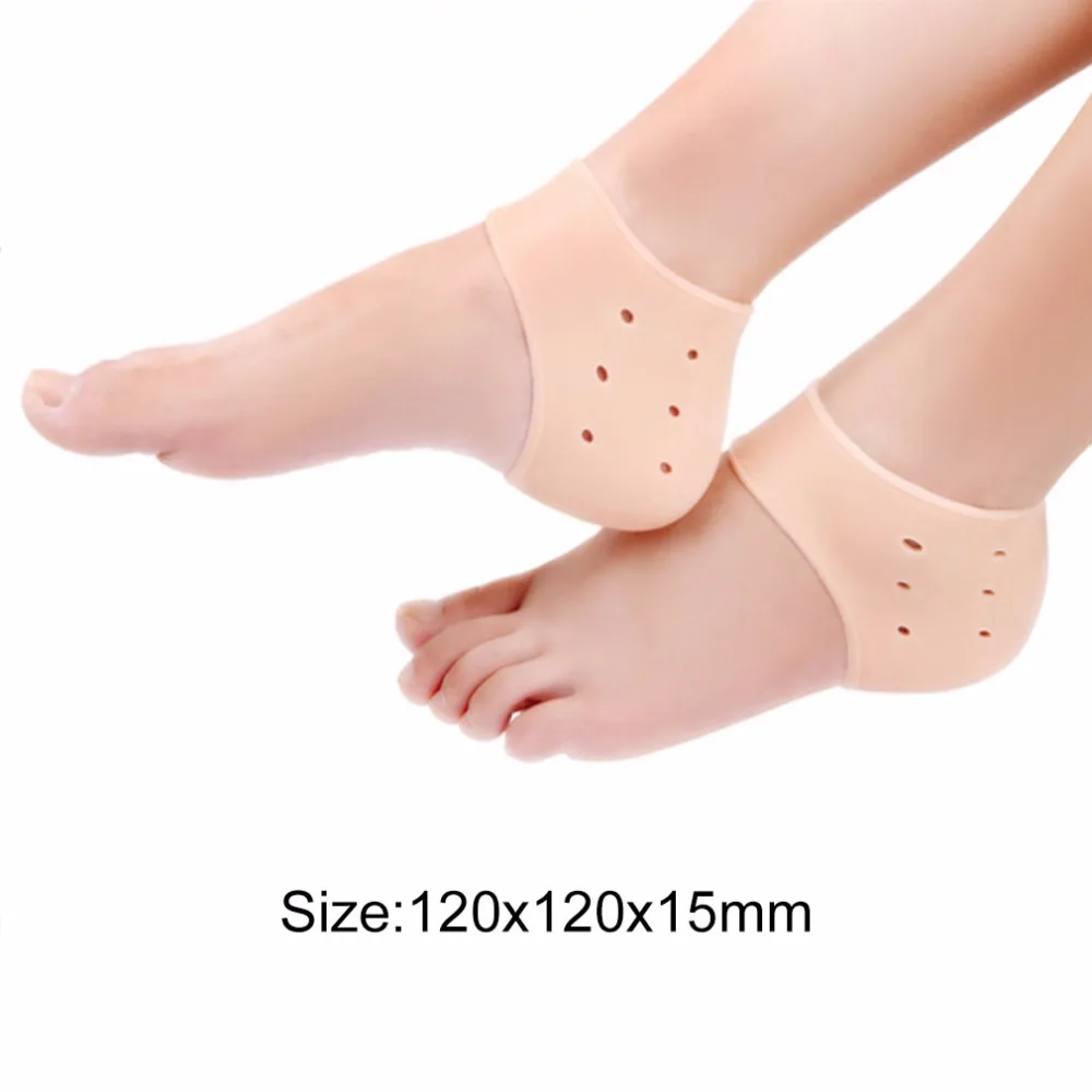 1Pcs Comfortable Gel Silicone Cracked Foot Heel Skin Moisturizing Socks Protector Washable Non-toxic Drop Shipping