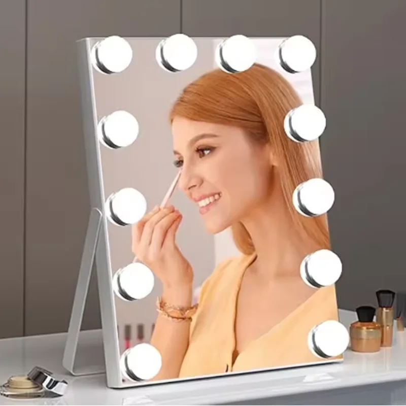 USB Hollywood LED Makeup Mirror Lights Adjustable Brightness Cosmetic Lamp For Dressing Table Mirror