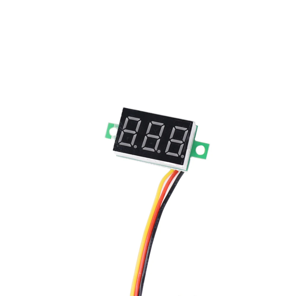 0.28 Inch DC LED Digital Voltmeter 0-100V Voltage Meter Auto Car Mobile Power Voltage Tester Detector 12V Red Green Blue Yellow