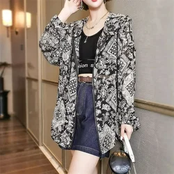 Large Size Fat MM Thin Sunscreen Clothing Jacket Women 2025Summer New Cardigan Loose Sunscreens Coat Long Sleeve Hooded Top Tide