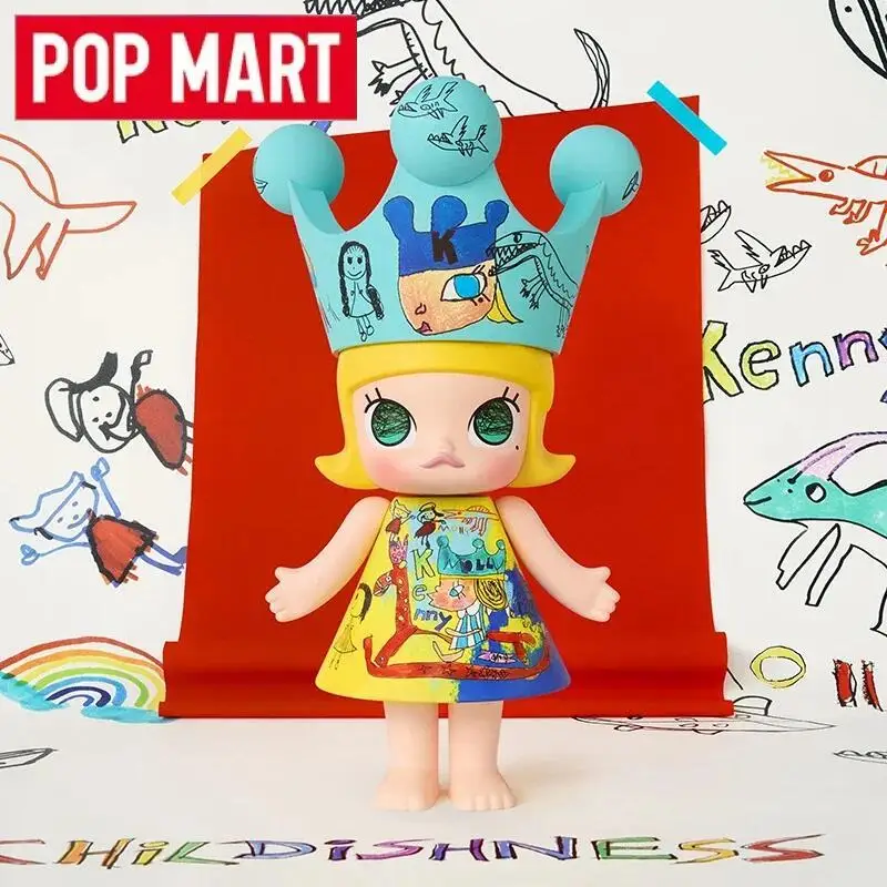 POP MART Mega Royal Molly 400% Childishness Limited Edition Series Blind Box Original Toys Guess Bag Mystery Box Ornaments Dolls