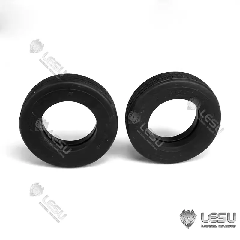 LESU1/14 Small Truck Tire S-1287-1 Diameter 52MM High Quality Rubber Tires Suitable for Semi-Trailer