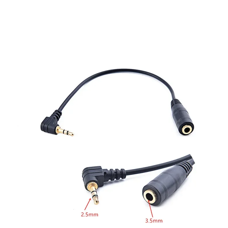 Earphone Stereo 2.5MM Male to 3.5MM Female Audio Jack Adapter Converter